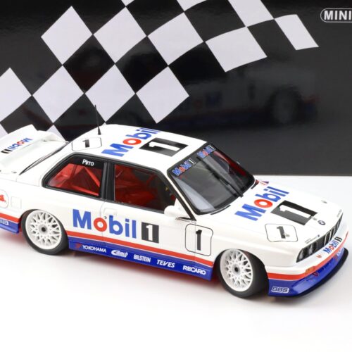 1:18 Minichamps BMW M3 E30 Pirro #1 Winner Macau Guia Race 1992 Mobil 1