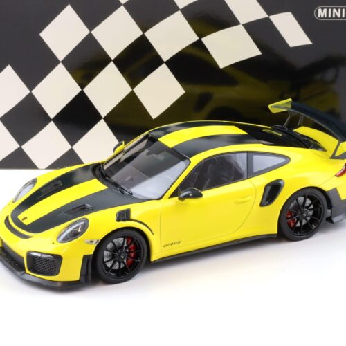 1:18 Minichamps Porsche 911 (991.2) GT2 RS Weissach Package 2018 yellow/ black wheels
