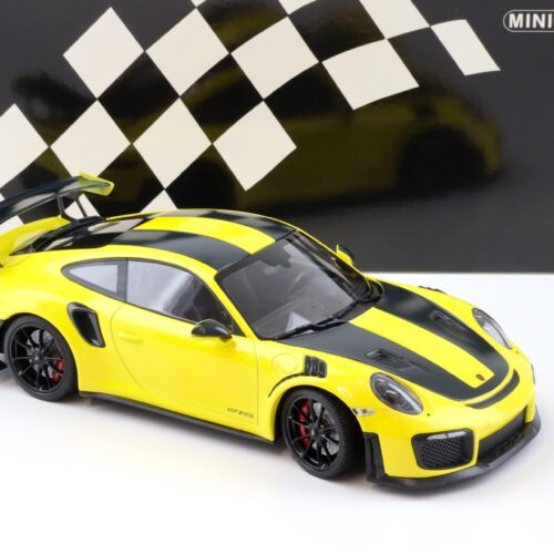 1:18 Minichamps Porsche 911 (991.2) GT2 RS Weissach Package 2018 yellow/ black wheels