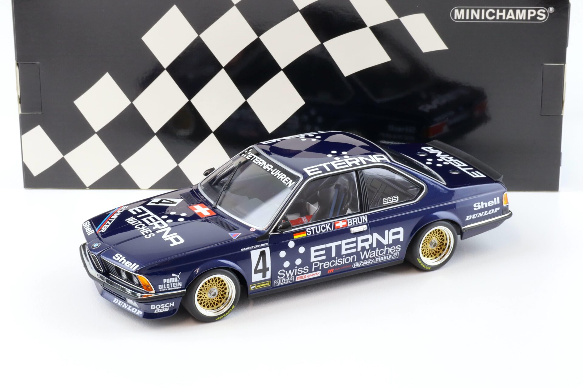 ID 91310 orig 1.jpg 1:18 Minichamps BMW 635 CSI Schnitzer Eterna 3rd Place GP BRNO 1984 Stuck/Brun