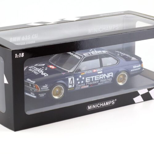 1:18 Minichamps BMW 635 CSI Schnitzer Eterna 3rd Place GP BRNO 1984 Stuck/Brun