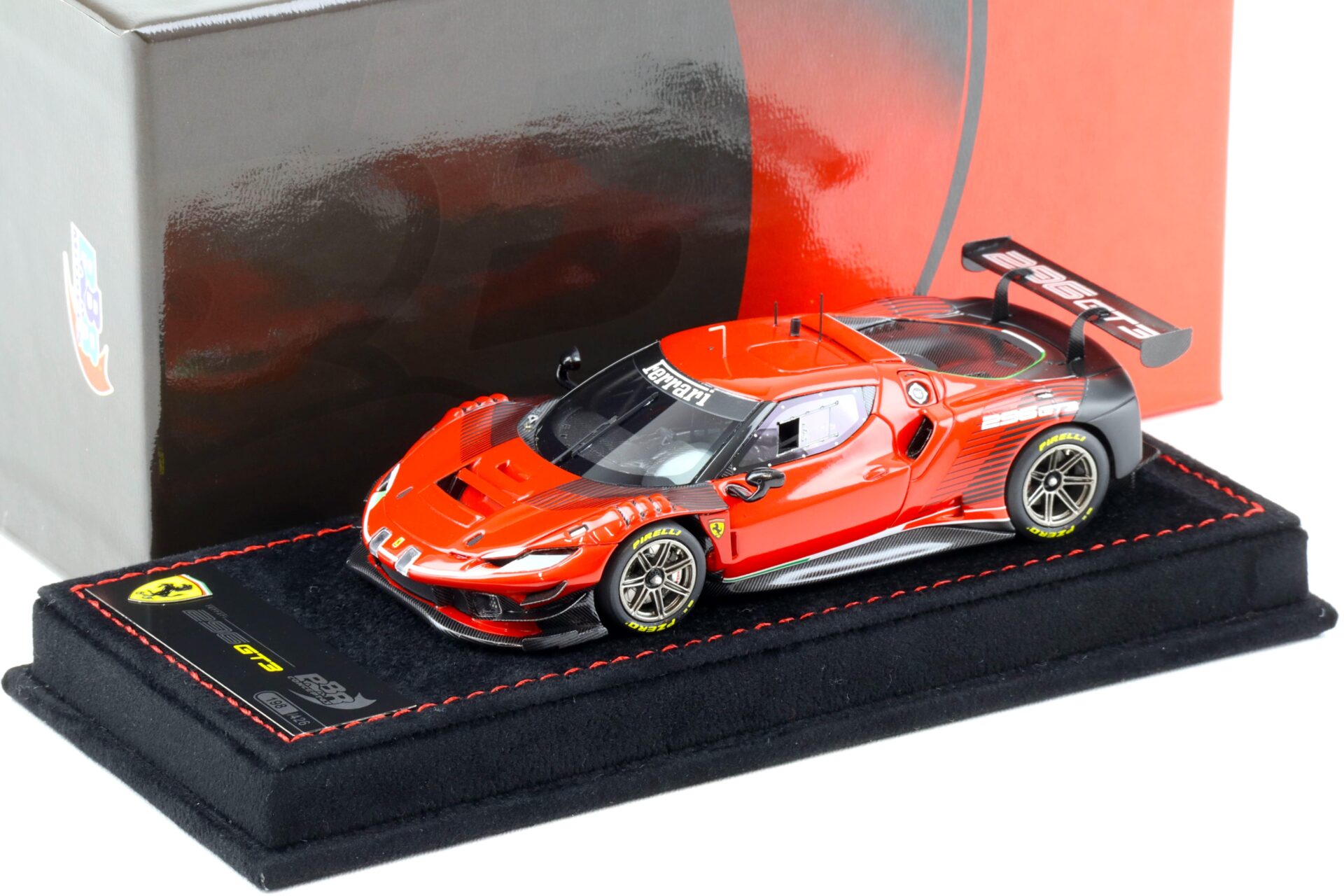 ID 91353 orig 1.jpg 1:43 BBR Ferrari 296 GT3 Rosso Corsa 322 red 2022 - Limited 426 pcs.