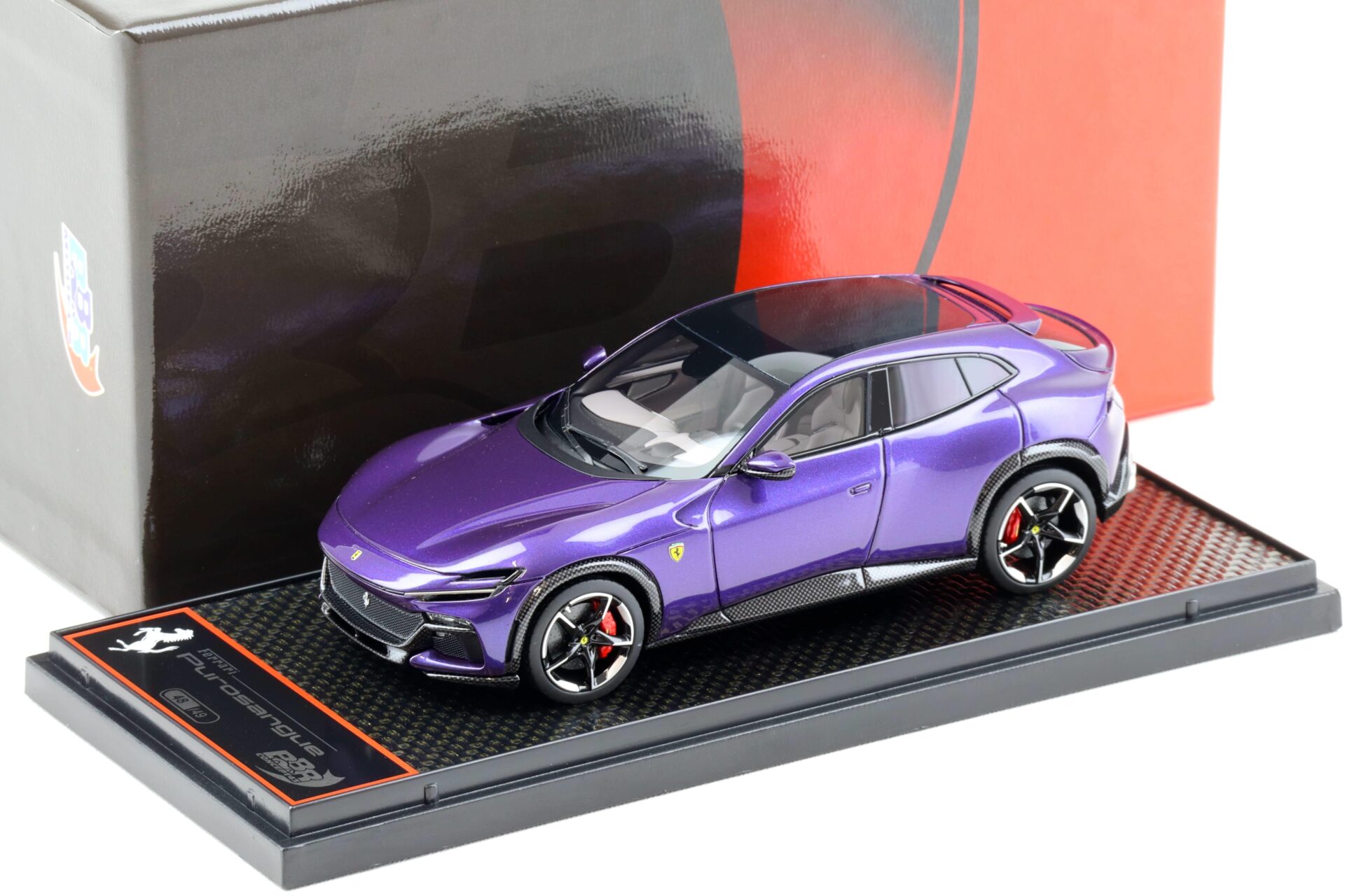 1:43 BBR Ferrari Purosangue with Panorama roof Viola Al Humaid - Limited 49 pcs.