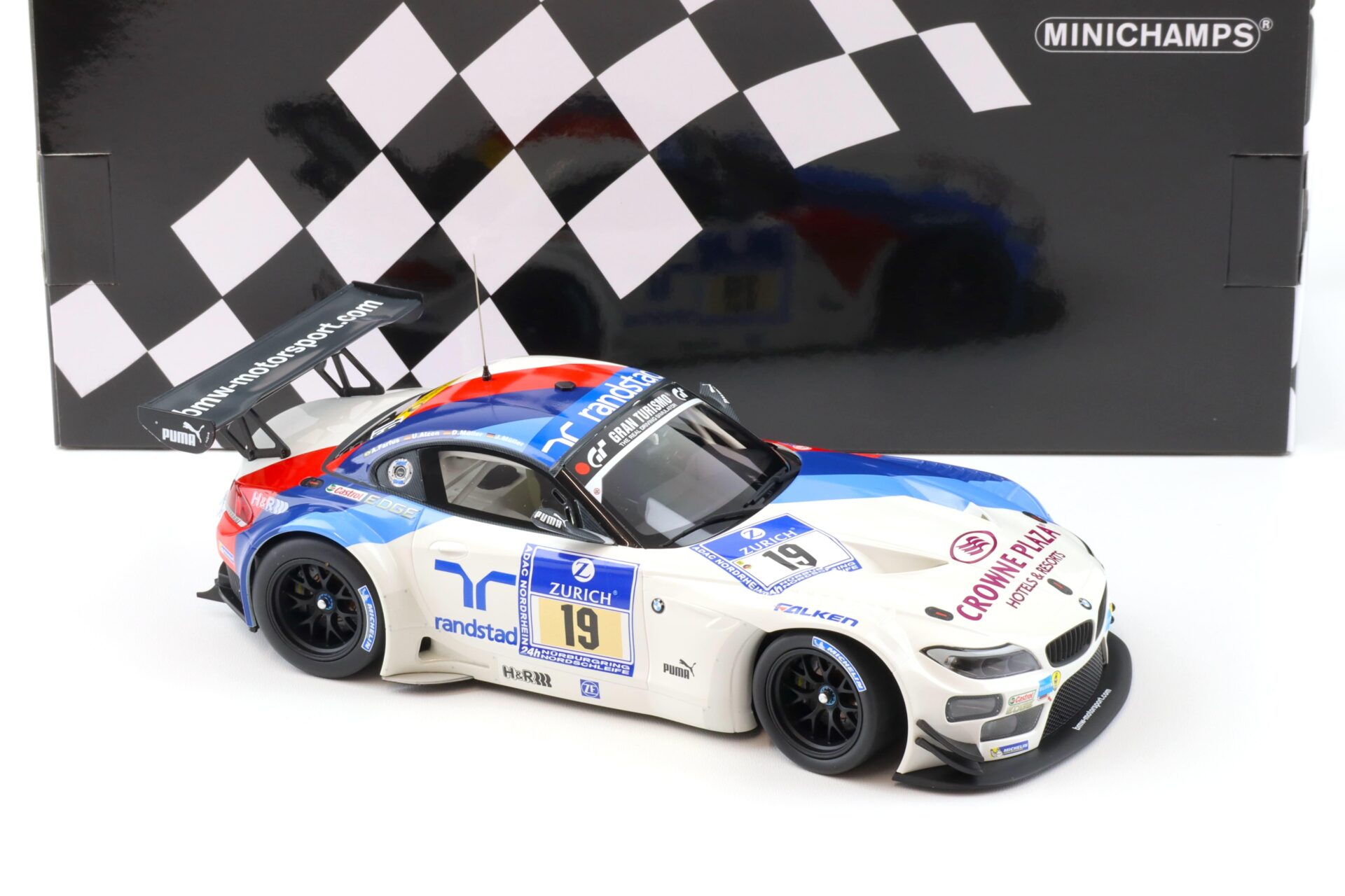 1:18 Minichamps BMW Z4 GT3 Team Schubert ADAC 24h Nürburgring 2013 Müller/ Alzen