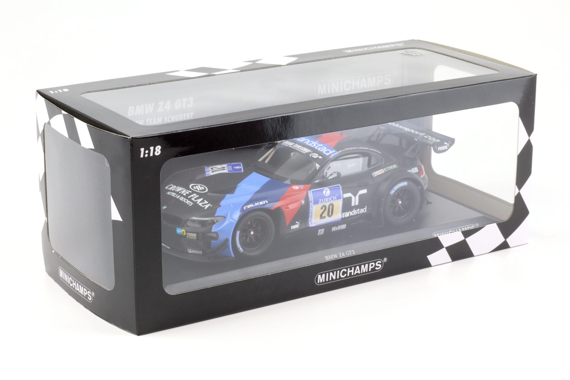 1:18 Minichamps BMW Z4 GT3 Team Schubert ADAC 24h Nürburgring 2013 Tomczyk/Klingmann