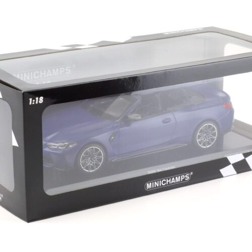1:18 Minichamps BMW M4 Convertible (G83) matt blue metallic 2020