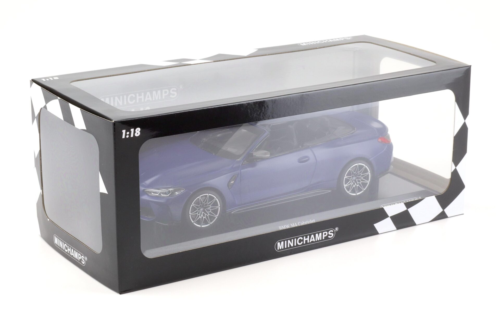 1:18 Minichamps BMW M4 Convertible (G83) matt blue metallic 2020