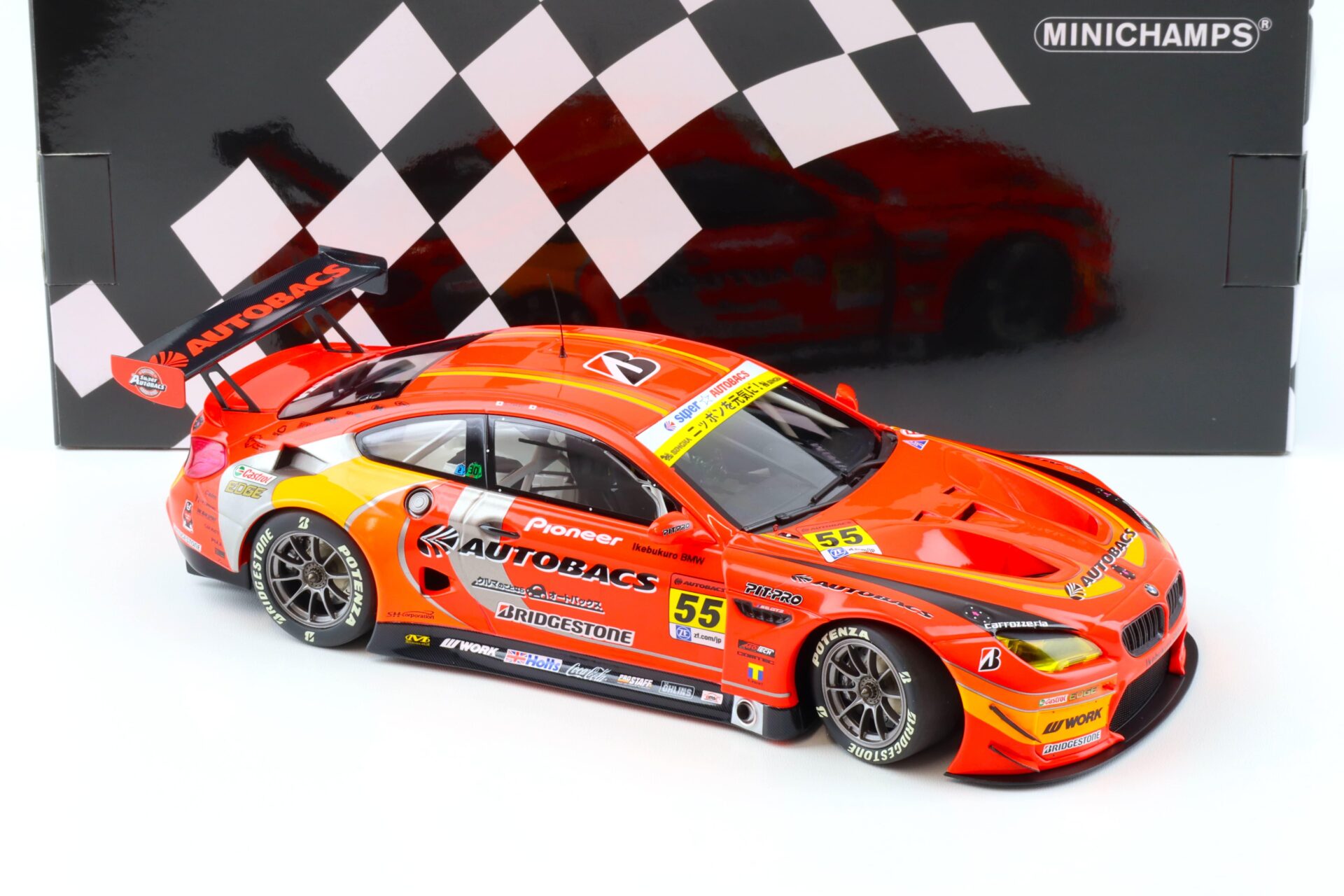 1:18 Minichamps BMW M6 GT3 Autobacs Racing #55 Super Series 2016 Takagi