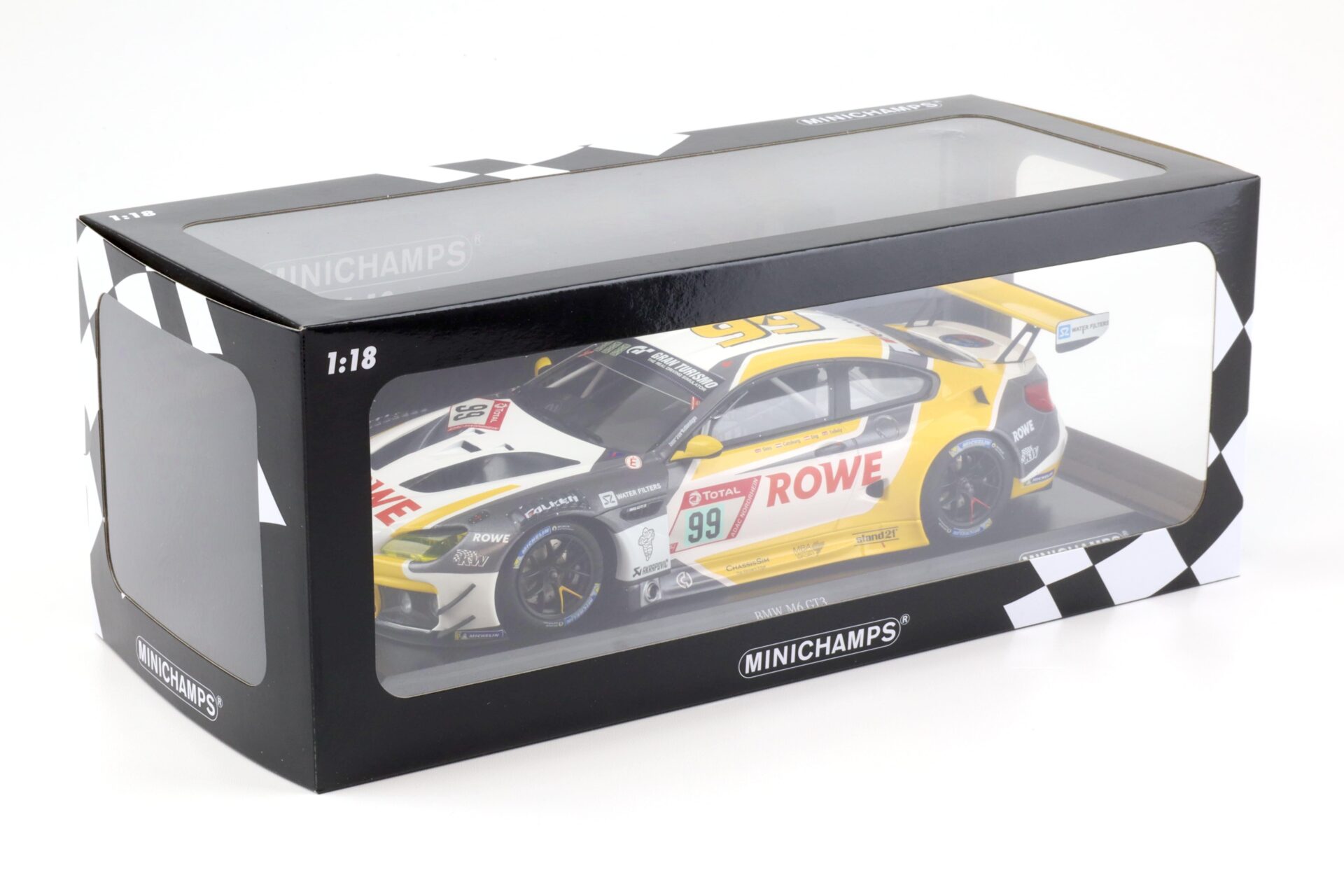 1:18 Minichamps BMW M6 GT3 ROWE Racing Winners 24h Nürburgring 2020 Sims #99