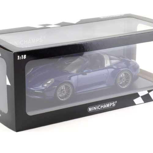 1:18 Minichamps Porsche 911 992 Targa 4 GTS 2021 blue metallic