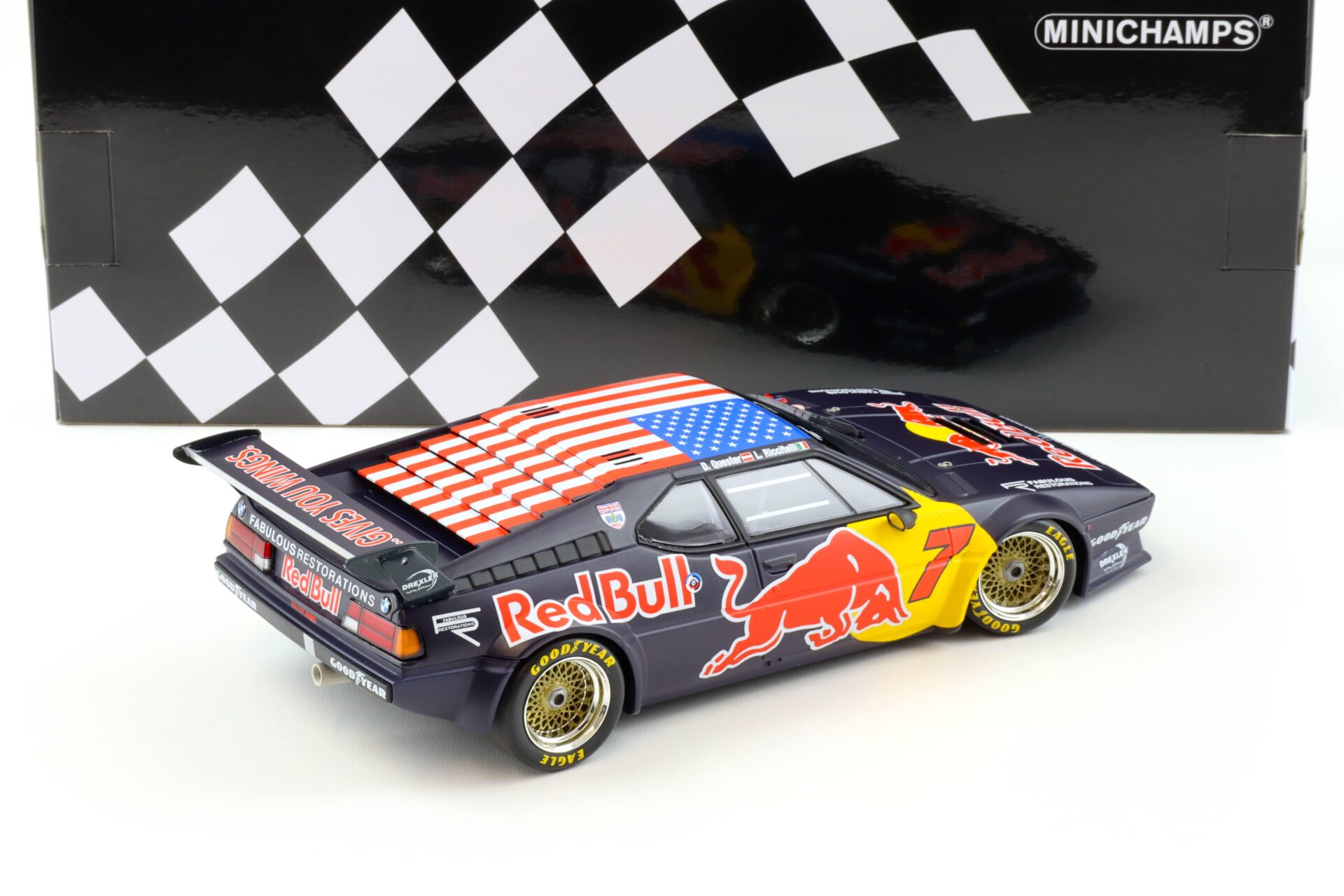 1:18 Minichamps BMW M1 Gr.B Team Red Bull HSR Daytona Classic 24h Winners 2017
