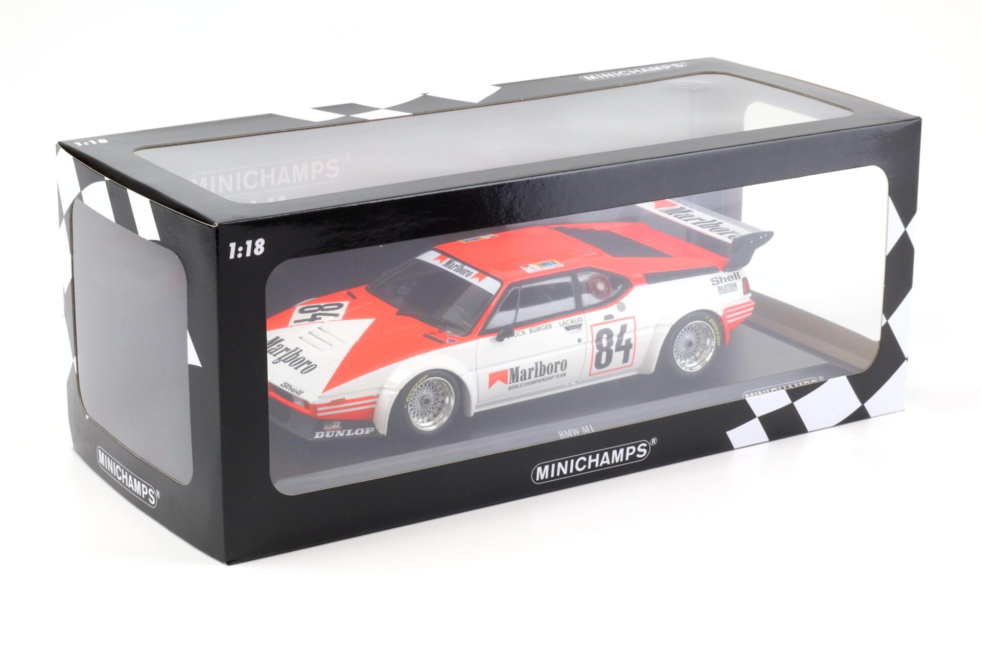 1:18 Minichamps BMW M1 Equipe Dominique Lacaud 24h Le Mans 1980 Stuck/ Bürger