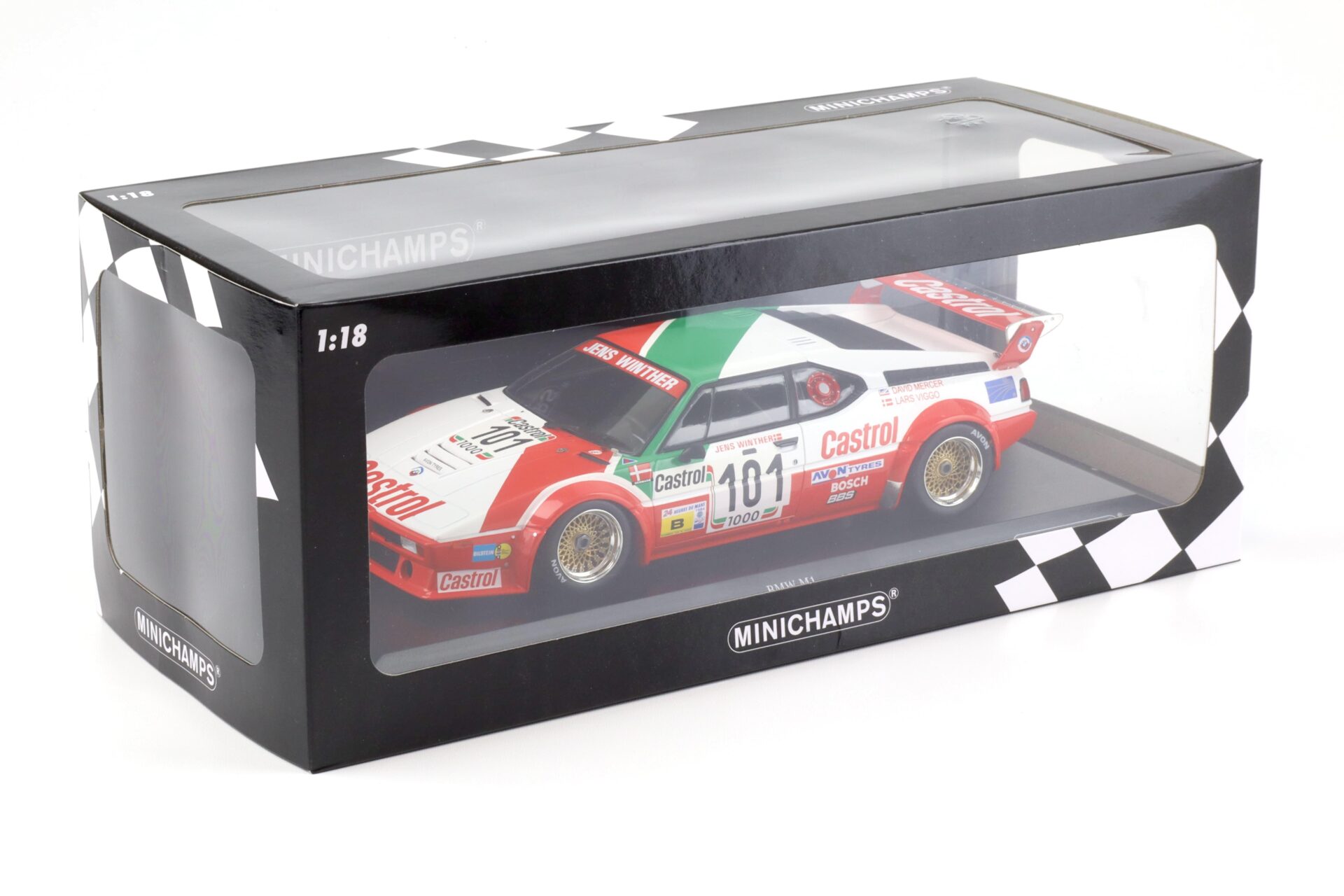 1:18 Minichamps BMW M1 Jens Winther Racing 24h La Mans 1984 Winther/ Mercer