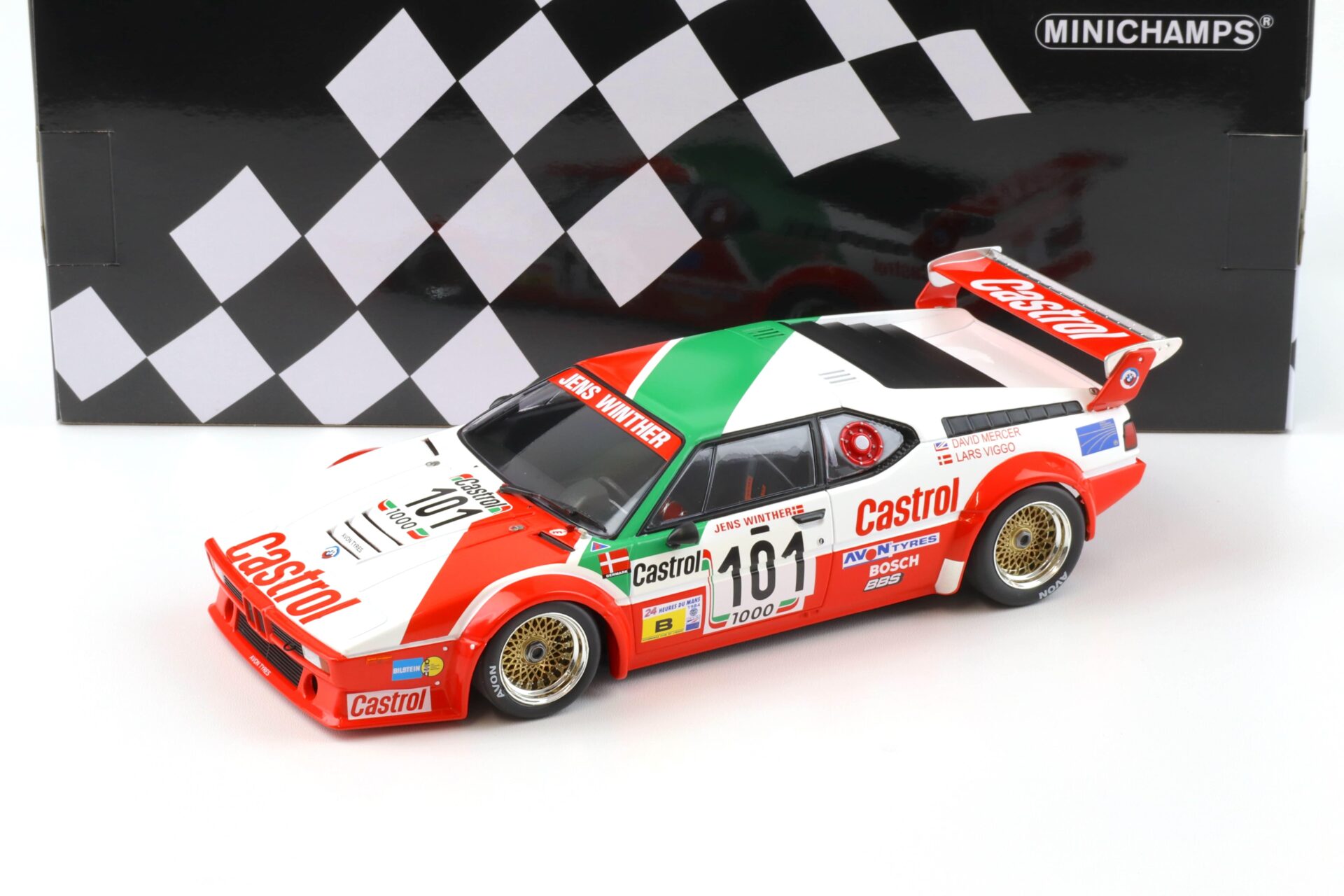 ID 91546 orig 1.jpg 1:18 Minichamps BMW M1 Jens Winther Racing 24h La Mans 1984 Winther/ Mercer