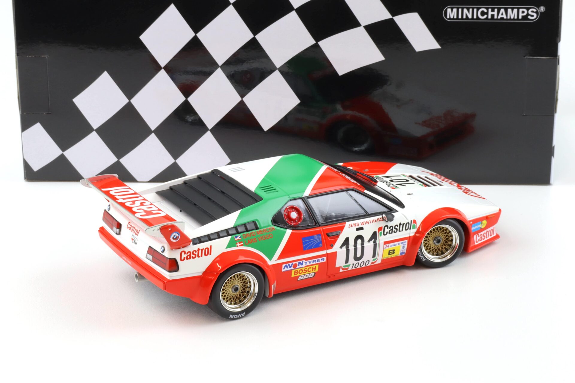 1:18 Minichamps BMW M1 Jens Winther Racing 24h La Mans 1984 Winther/ Mercer