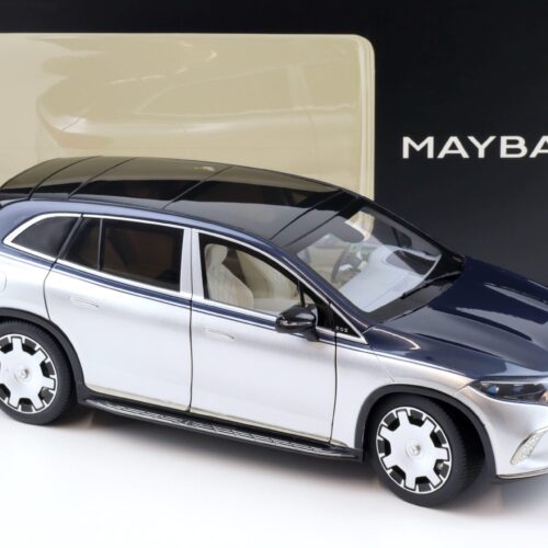 1:18 NZG Mercedes Maybach EQS 680 SUV nautic blue/ high-tech silver DEALER VERSION