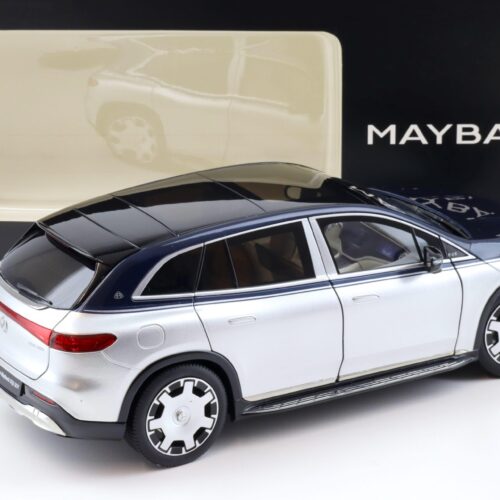 1:18 NZG Mercedes Maybach EQS 680 SUV nautic blue/ high-tech silver DEALER VERSION