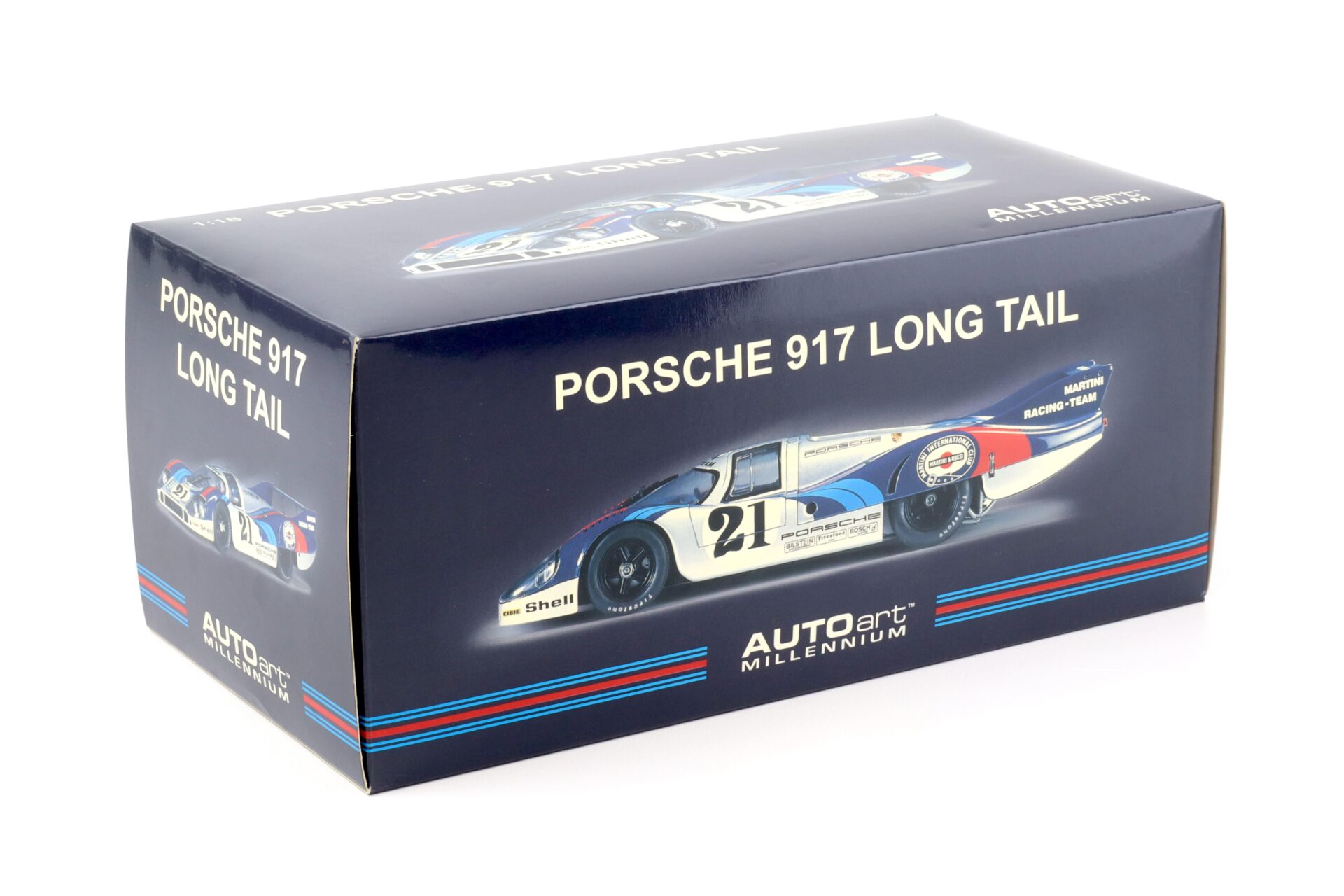 1:18 AUTOart Porsche 917 LH Long Tail Le Mans 1971 Elford/ Larrousse Martini #21