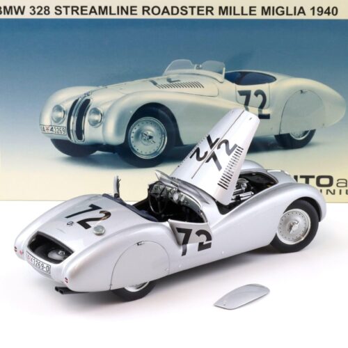 1:18 AUTOart BMW 328 Streamline Roadster #72 Mille Miglia 1940 silver 84045