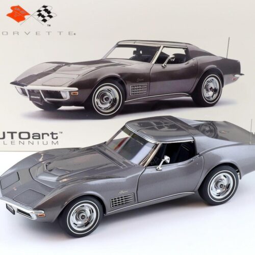 1:18 AUTOart Chevrolet Corvette C3 1970 Laguna Grey Metallic 71173