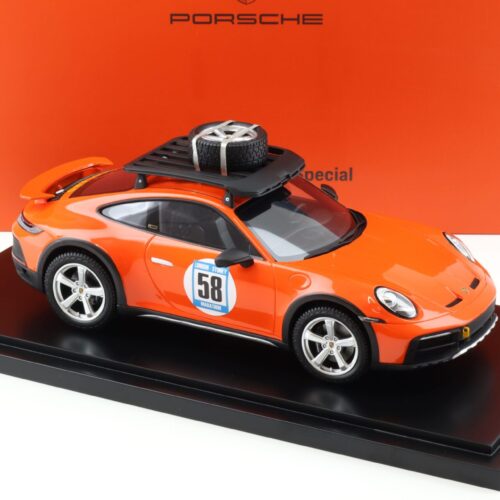 1:18 Spark Porsche 911 (992) Dakar RED58 Special Limited 300 WAP DEALER - Image 2