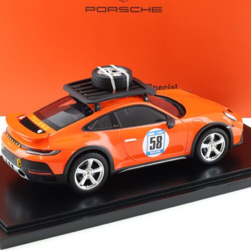 1:18 Spark Porsche 911 (992) Dakar RED58 Special Limited 300 WAP DEALER - Image 3