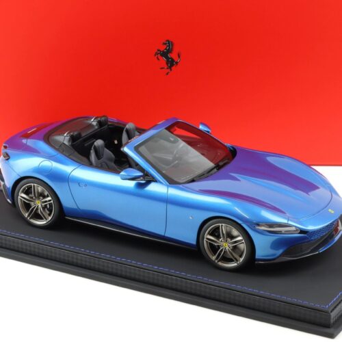 1:18 BBR Ferrari Roma Spider Blu Corsa blue with Showcase - Limited 36 pcs.