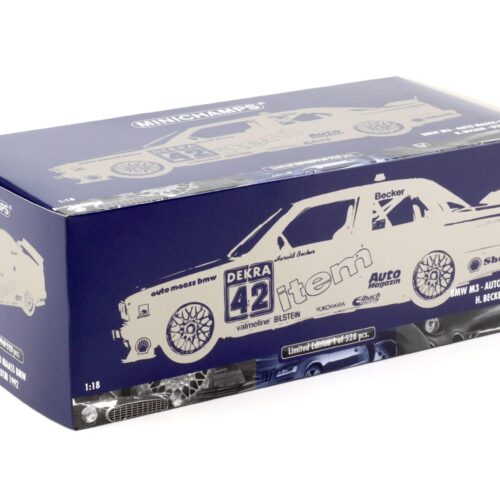 1:18 Minichamps BMW M3 E30 DTM Auto MAASS BMW #42 H.Becker DTM 1992