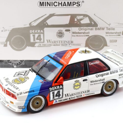 1:18 Minichamps BMW M3 E30 DTM M-Team Schnitzer #14 J.Cecotto DTM 1989