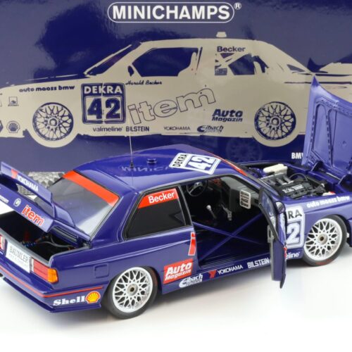 1:18 Minichamps BMW M3 E30 DTM Auto MAASS BMW #42 H.Becker DTM 1992