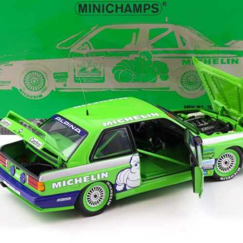 1:18 Minichamps BMW M3 E30 DTM Team Alpina #22 Danner Double Winner DTM 1988 - Image 4