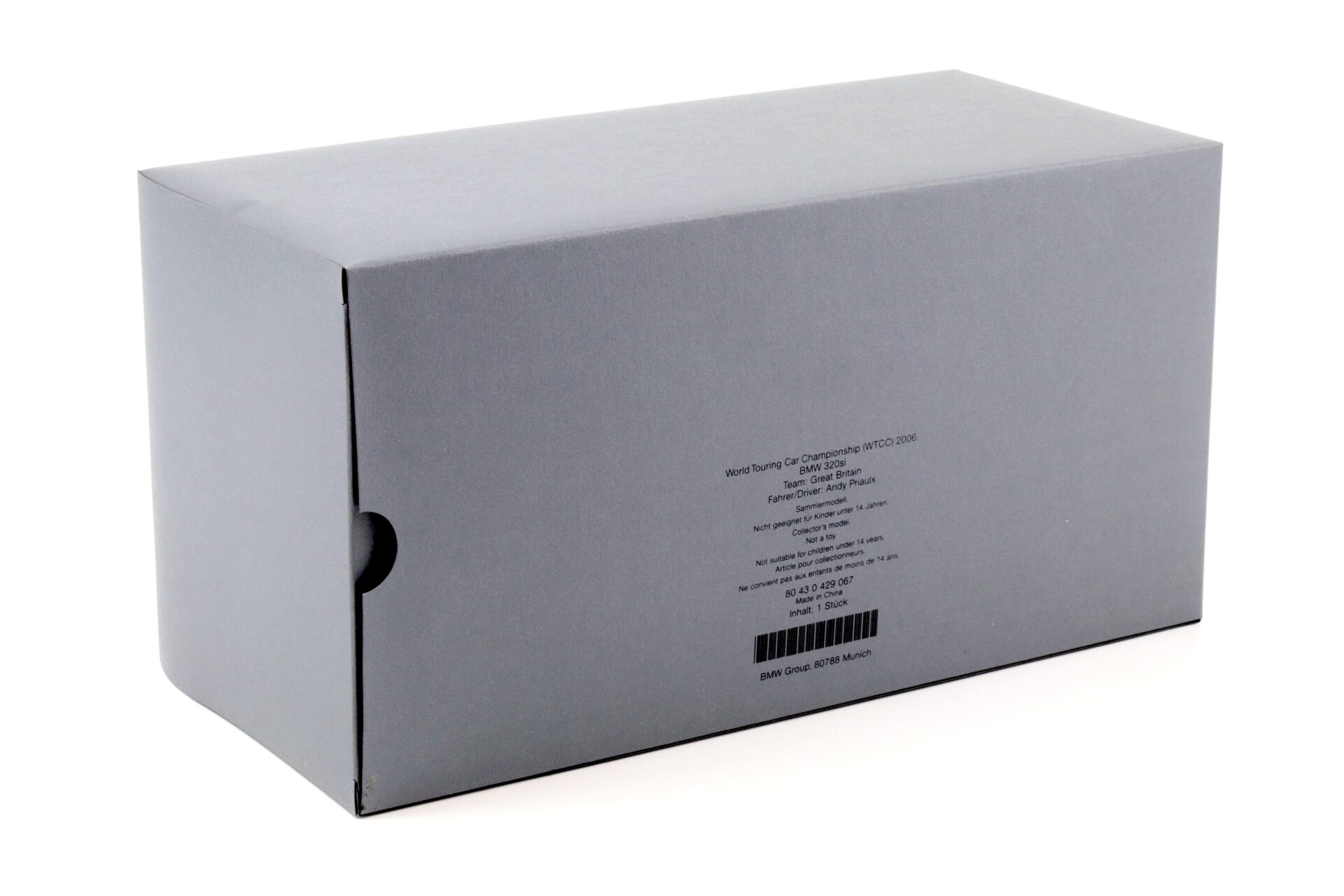 1:18 Kyosho BMW 320si E46 WTCC 2006 Team Great Britain Priaulx DEALER VERSION