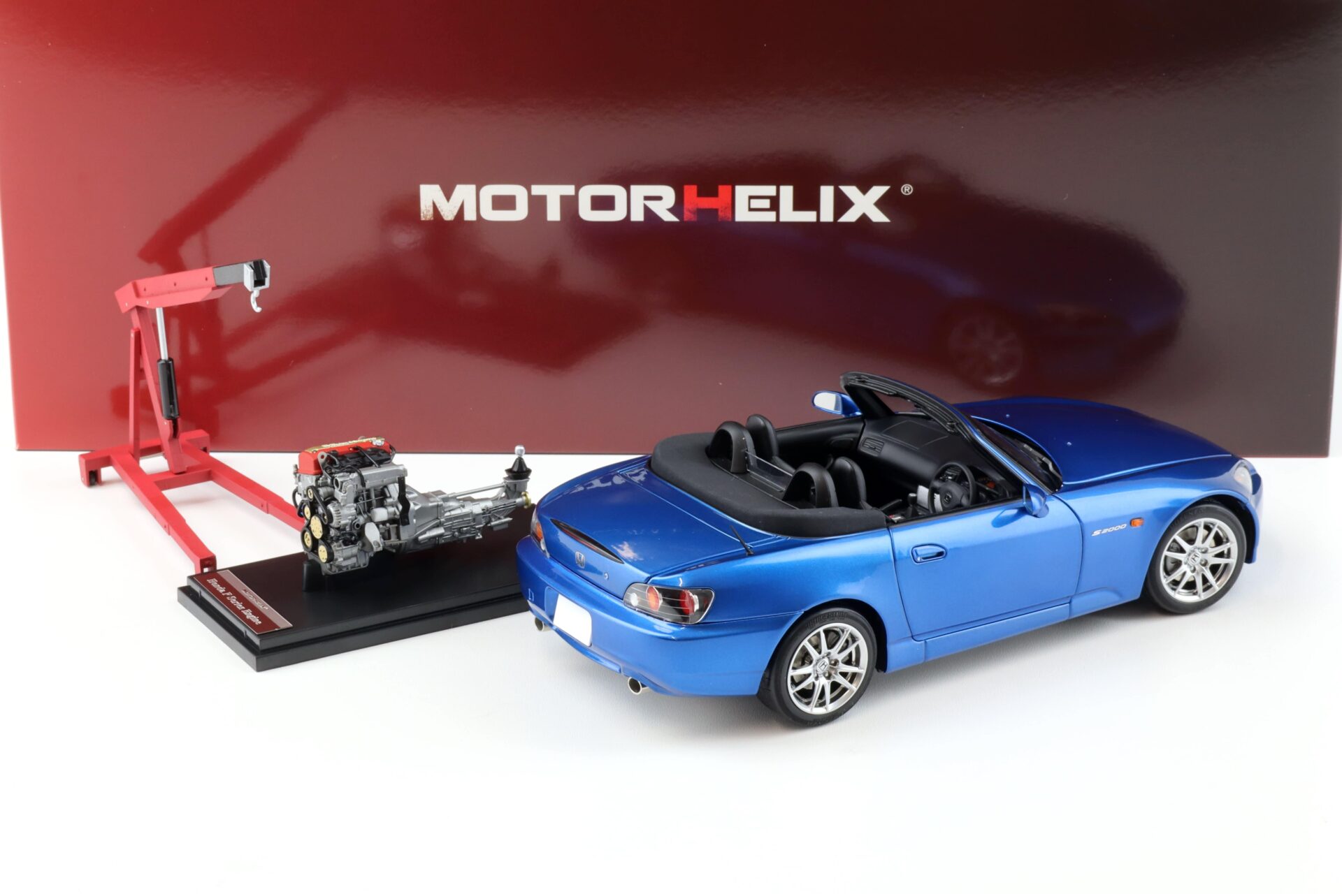 1:18 Motorhelix Honda S2000 (AP2) Bermuda blue pearl + engine Diecast M85107