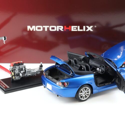 1:18 Motorhelix Honda S2000 (AP2) Bermuda blue pearl + engine Diecast M85107