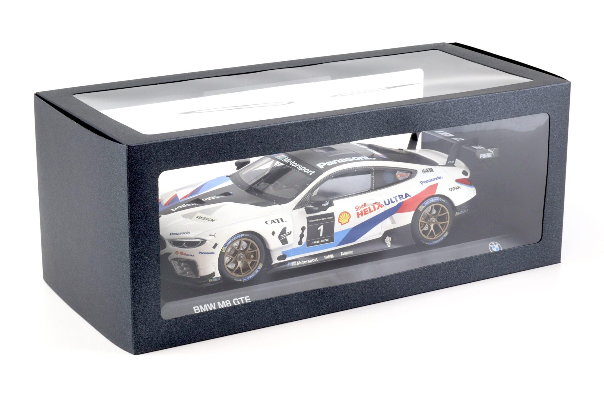1:18 Minichamps BMW M8 GTE #1 Missin 8 Press Version 2018 white DEALER VERSION