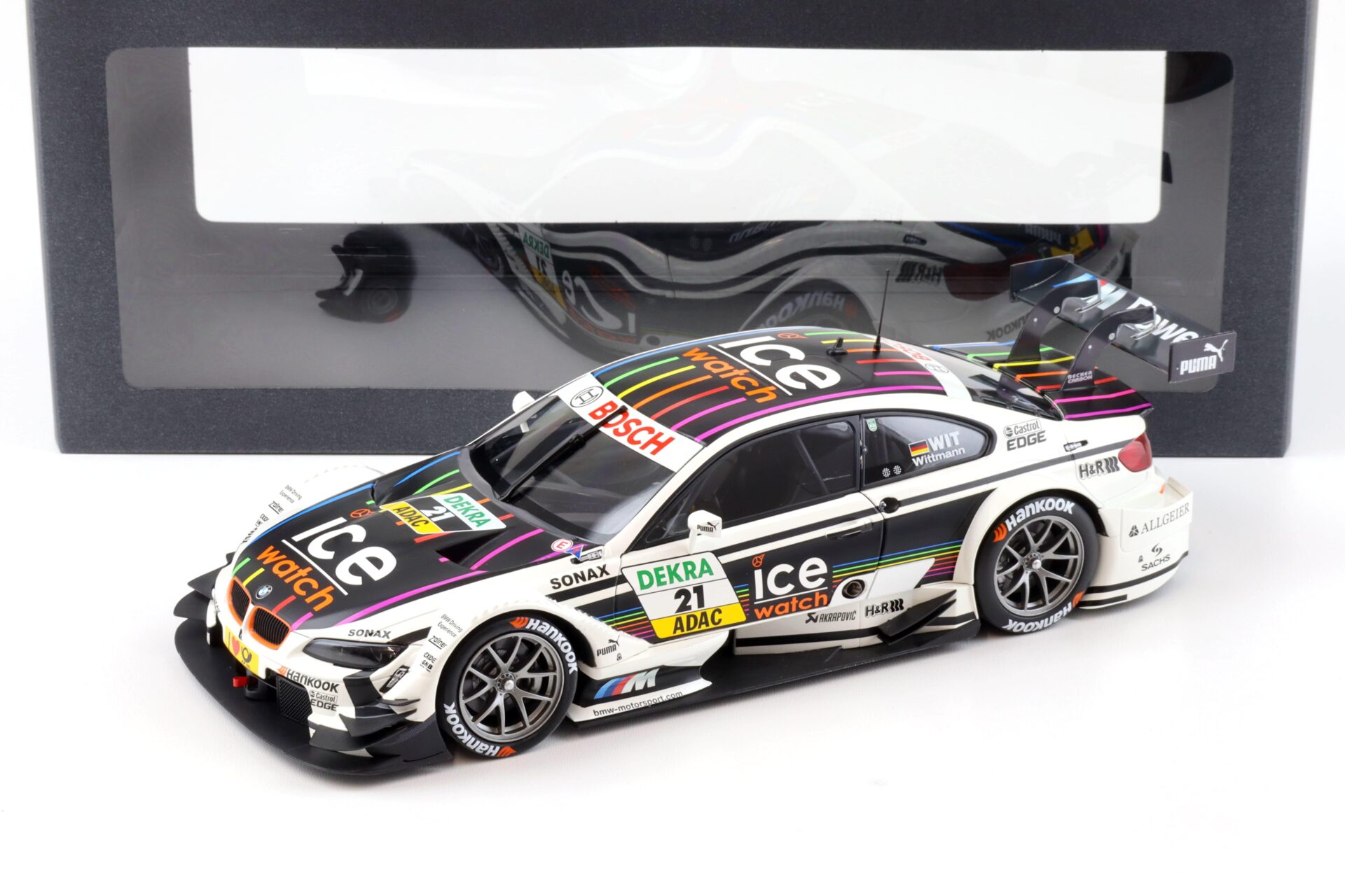 ID 91966 orig 1.jpg 1:18 Minichamps BMW M3 E92 DTM 2013 ICE WATCH Wittmann #21 DEALER VERSION