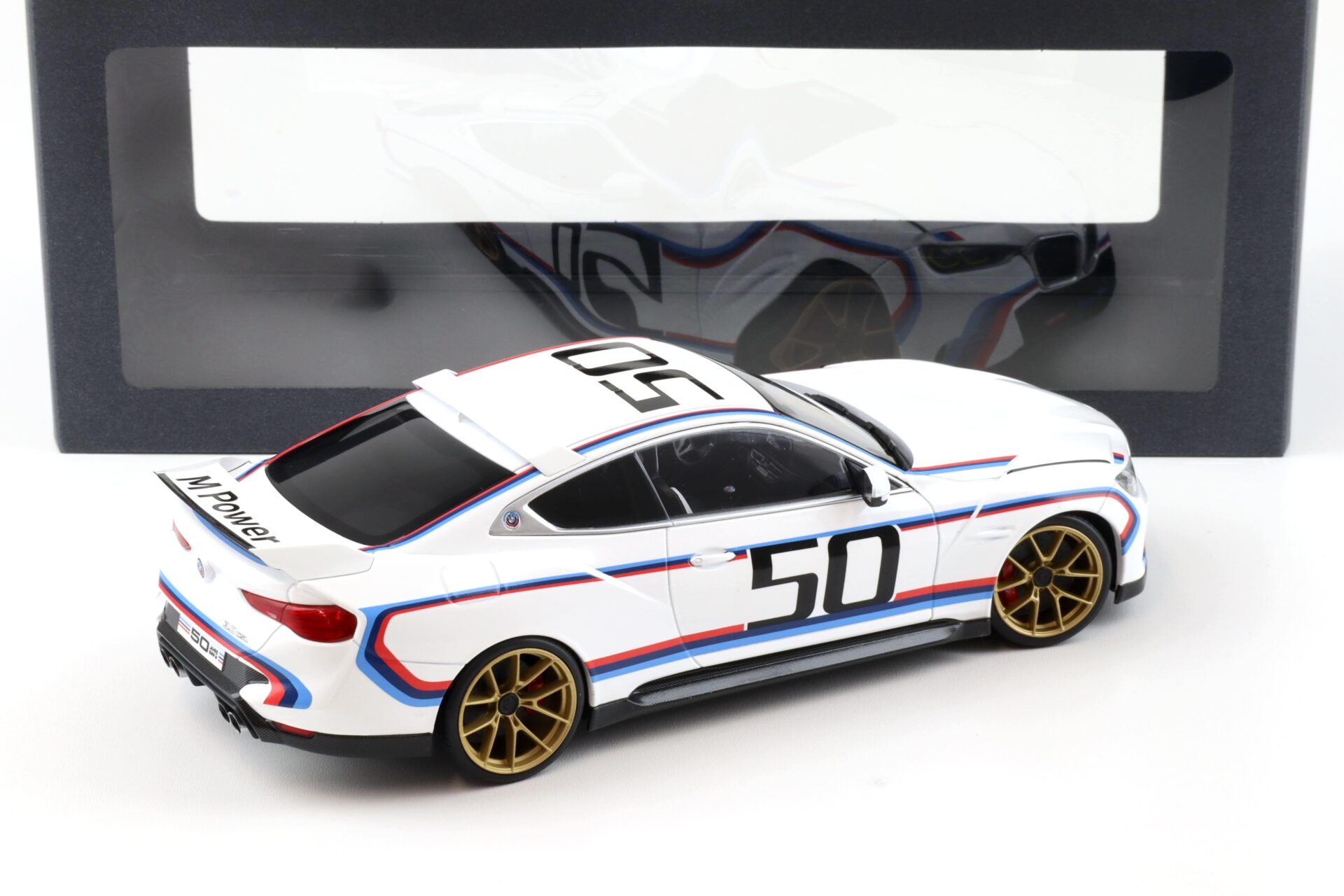 1:18 Norev BMW 3.0 CSL Coupe 50 Years Edition white DEALER VERSION