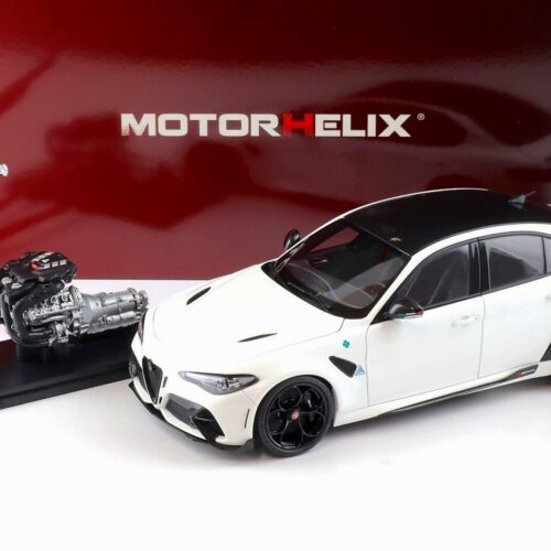 1:18 Motorhelix Alfa Romeo Giulia GTA Bianco Trofed white + engine Die-Cast M89003