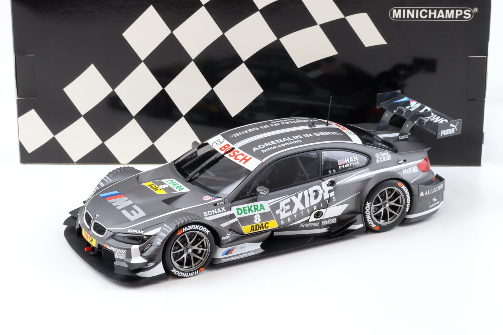 ID 92153 orig 1.jpg 1:18 Minichamps BMW M3 E92 DTM Team RBM J.Hand #8 EXIDE DTM 2013