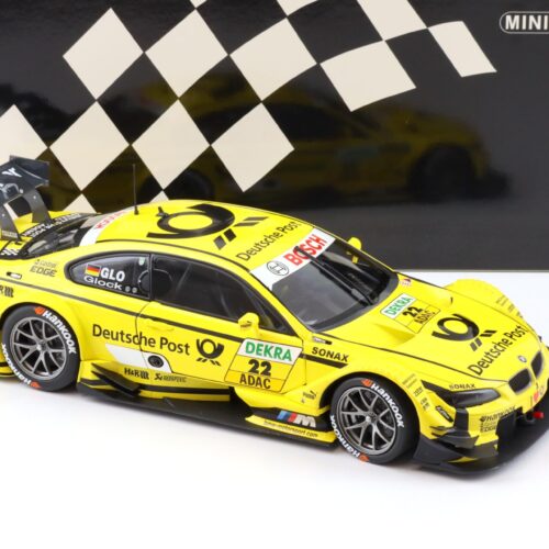 1:18 Minichamps BMW M3 E92 DTM Team MTEK Glock #22 Deutsche Post 2013