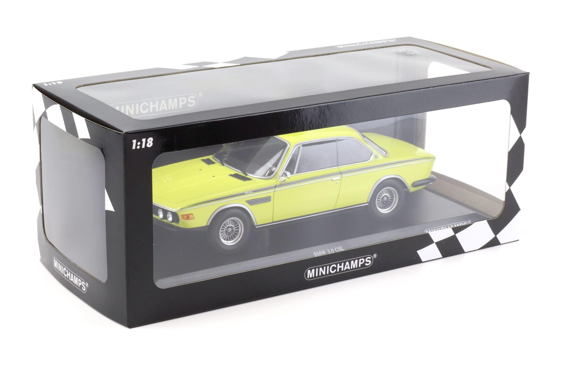 1:18 Minichamps BMW 3.0 CSL Coupe 1971 yellow