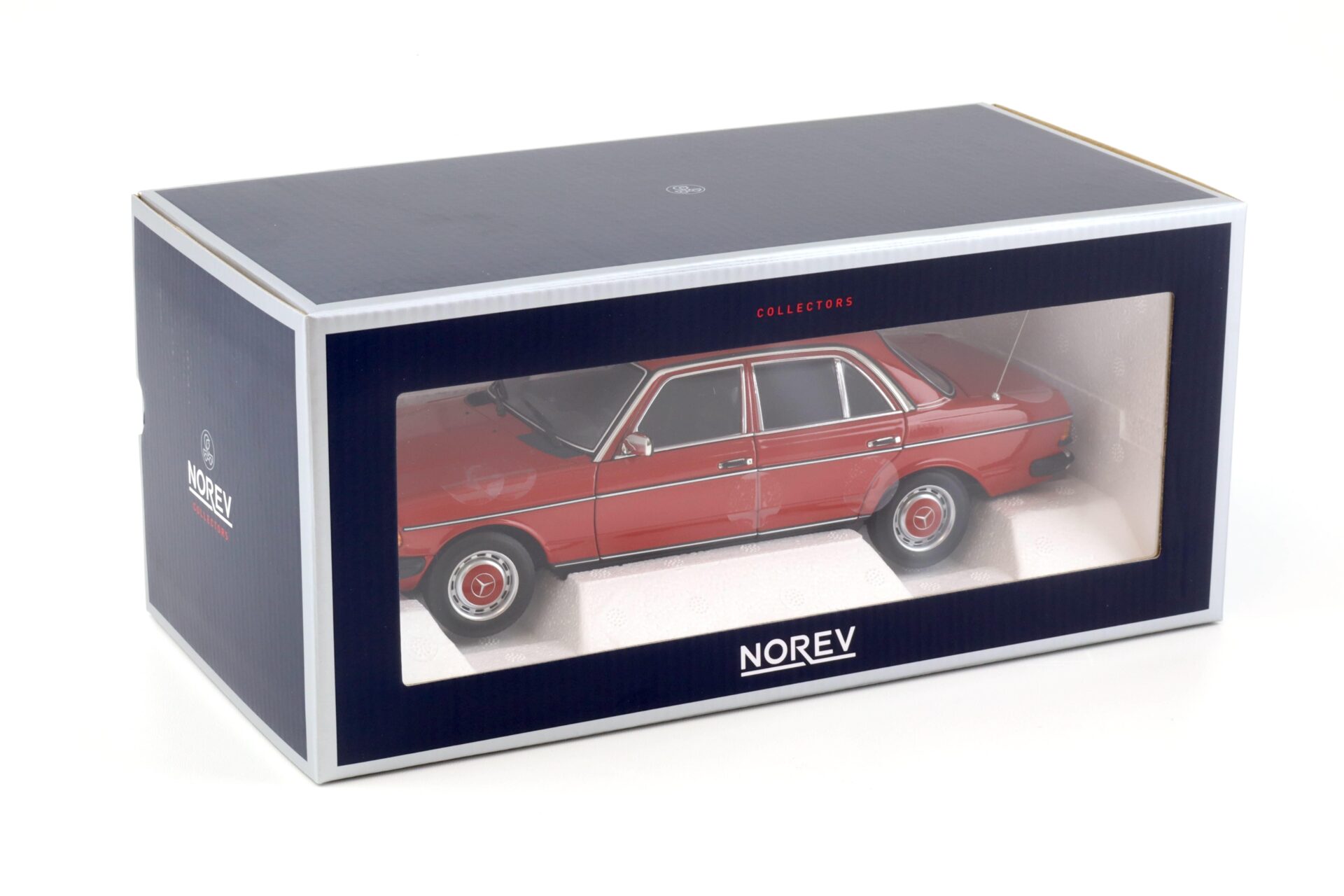 1:18 Norev Mercedes 200 Limousine W123 red 1982 - Limited 1000 pcs.