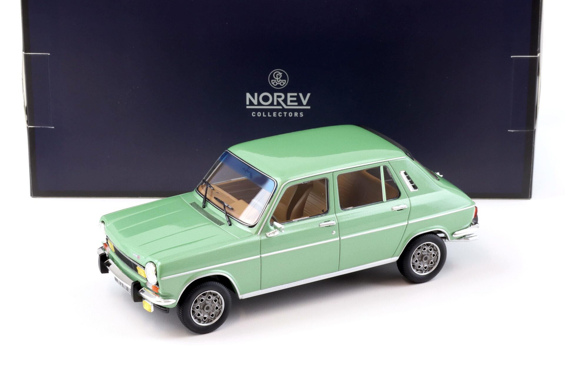 ID 92335 orig 1.jpg 1:18 Norev Simca 1100 TI 1975 Adriatique green metallic - Limited 300 pcs.