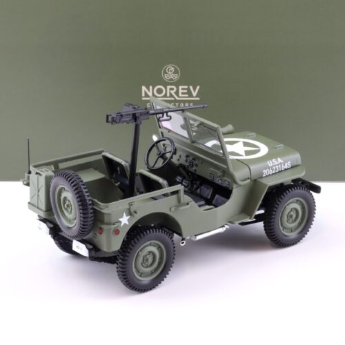 1:18 Norev Jeep Willys Army 1944 D-Day US Army green 189016