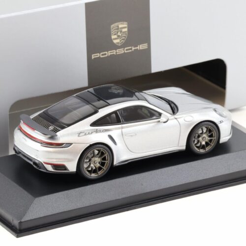 1:43 Minichamps Porsche 911 (992) Turbo S Coupe 50 Jahre Turbo silver WAP DEALER