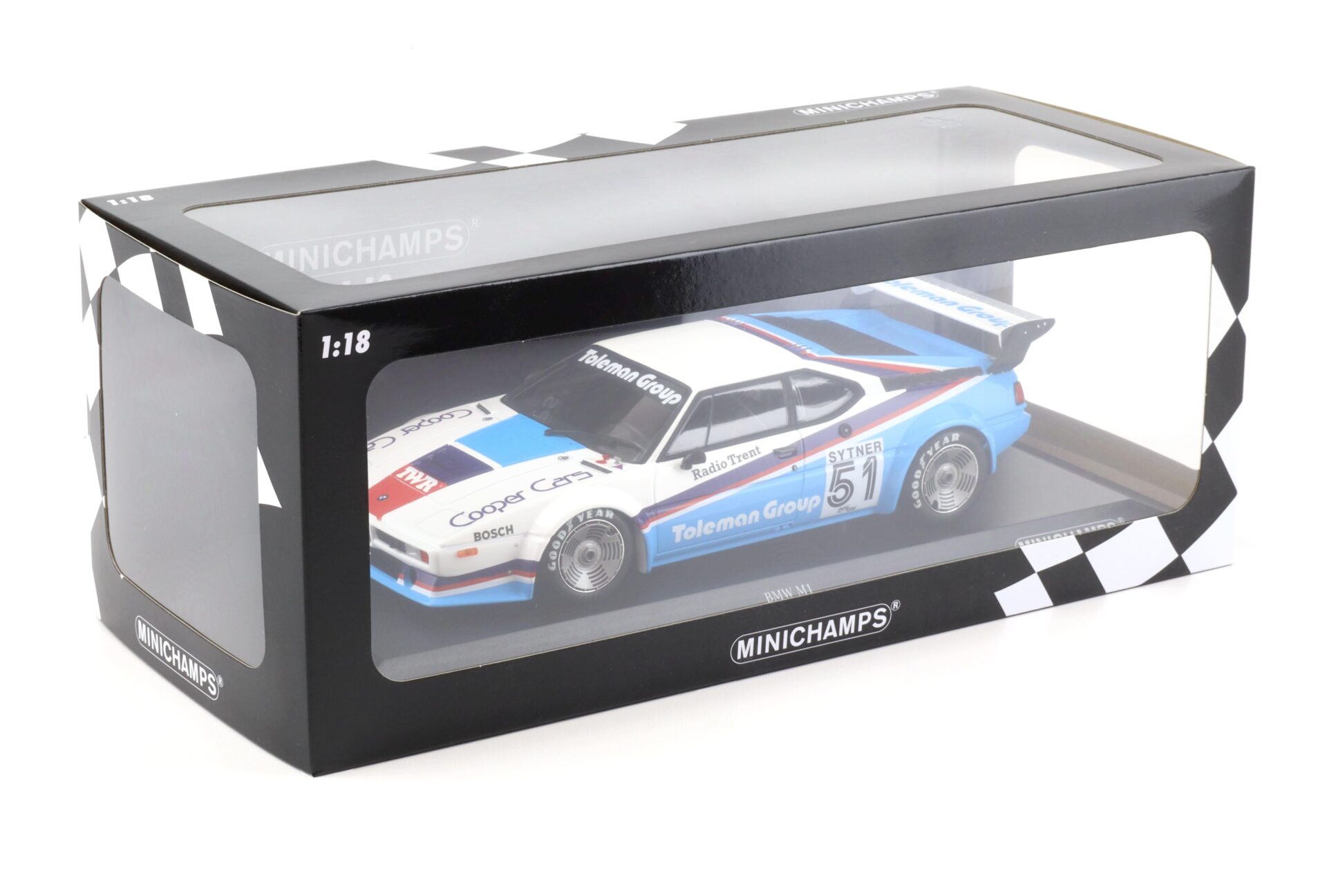 1:18 Minichamps BMW M1 Toleman Group Motorsport Sytner #51 Procar Series 1980