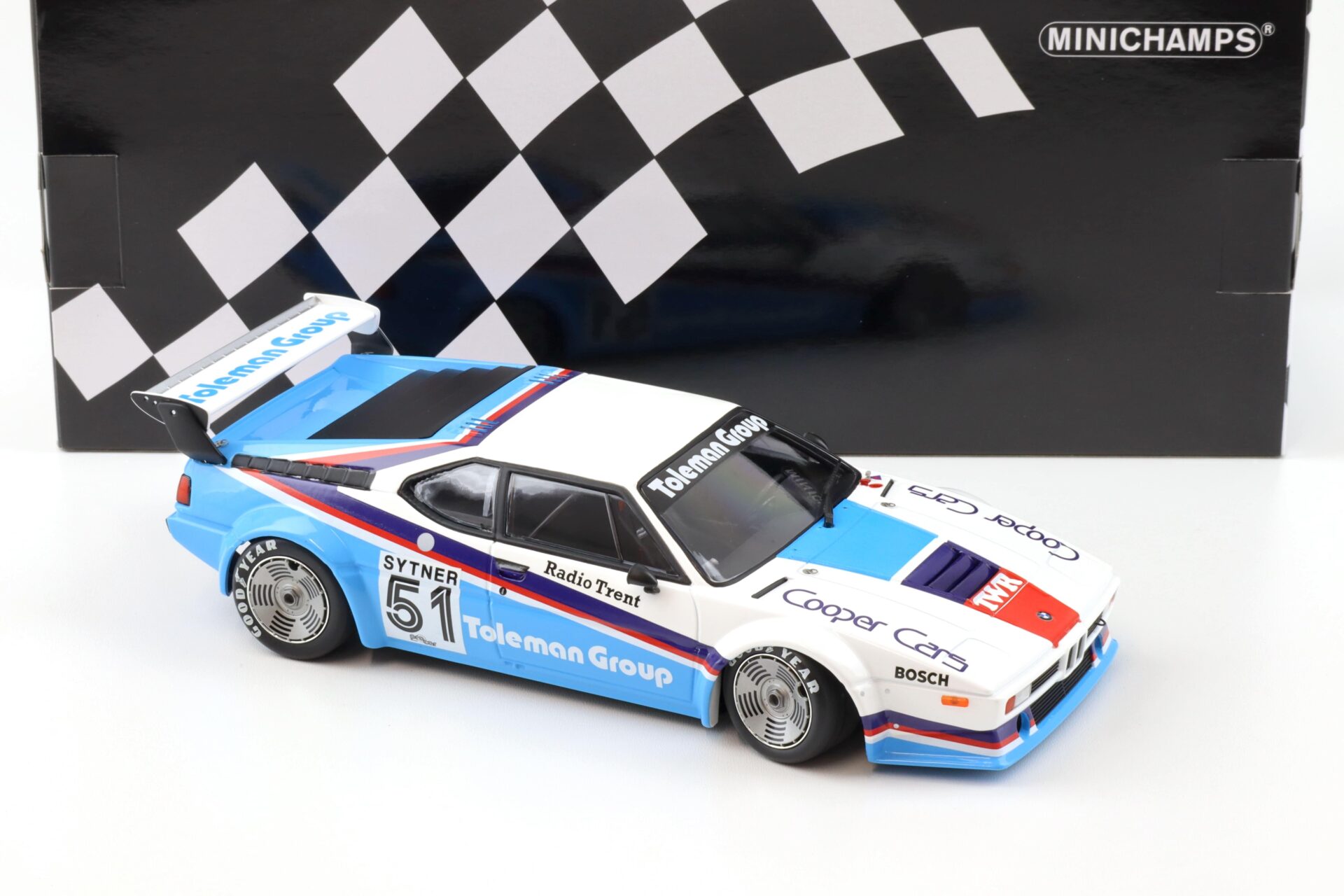 1:18 Minichamps BMW M1 Toleman Group Motorsport Sytner #51 Procar Series 1980