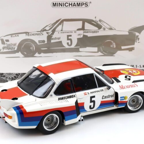 1:18 Minichamps BMW 3.5 CSL Gr.5 S.Manhalter #5 Winner Havirov Inter. 1977