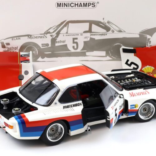 1:18 Minichamps BMW 3.5 CSL Gr.5 S.Manhalter #5 Winner Havirov Inter. 1977