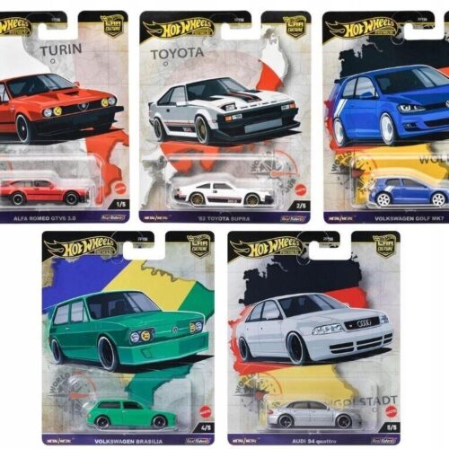 1:64 Hot Wheels World Tour 2024 Car Culture Premium Pack 5 pcs. 976A VW, Alfa